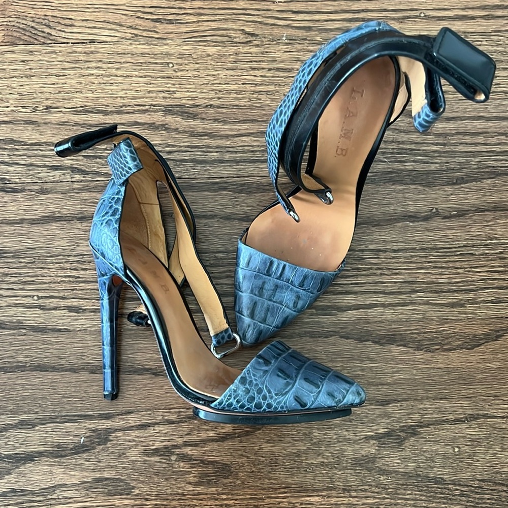 LAMB double strap heels